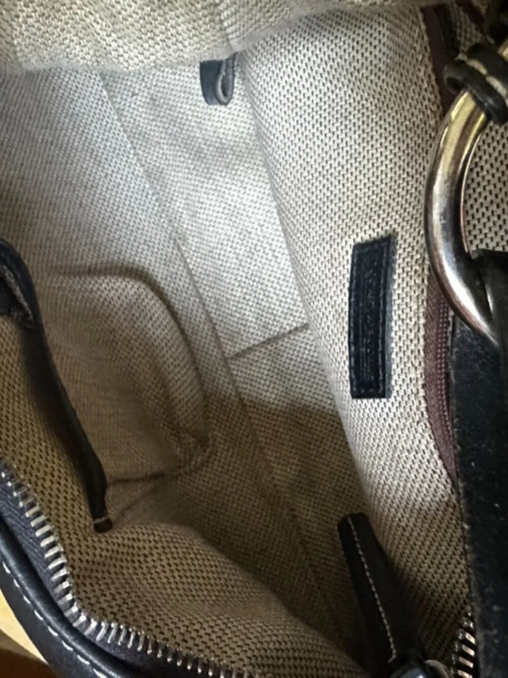 Dooney & Bourke Black Pebbled Leather Handbag, Very Good Condition